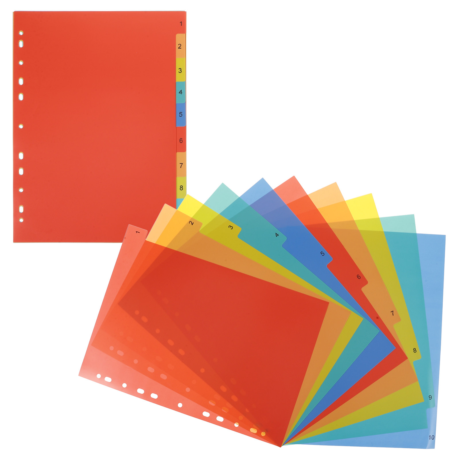2Sets A4 Binder Dividers PP Pl - Tab Divider A4 avaliação e preço